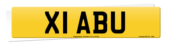 Registration number X1 ABU